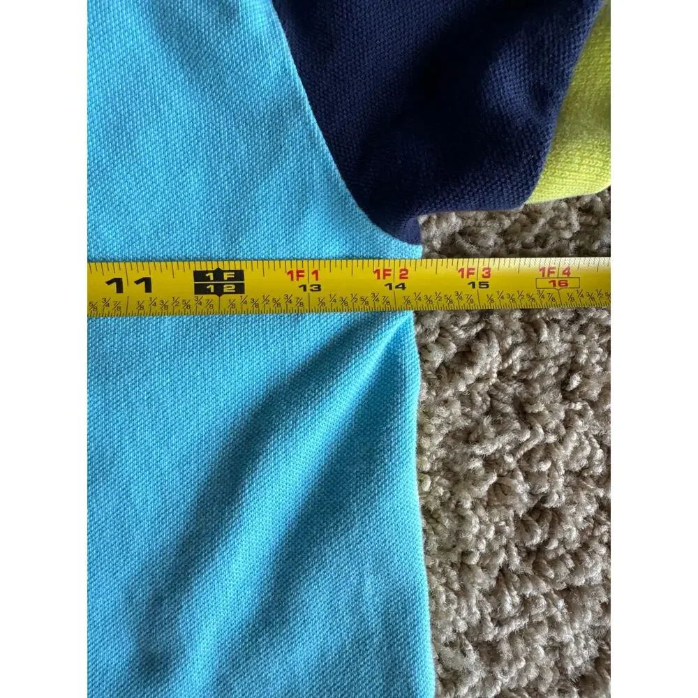 Polo by Ralph Lauren Bright Colorblock Big Pony Blue Logo #3 Sleeve Kids 7 Polo